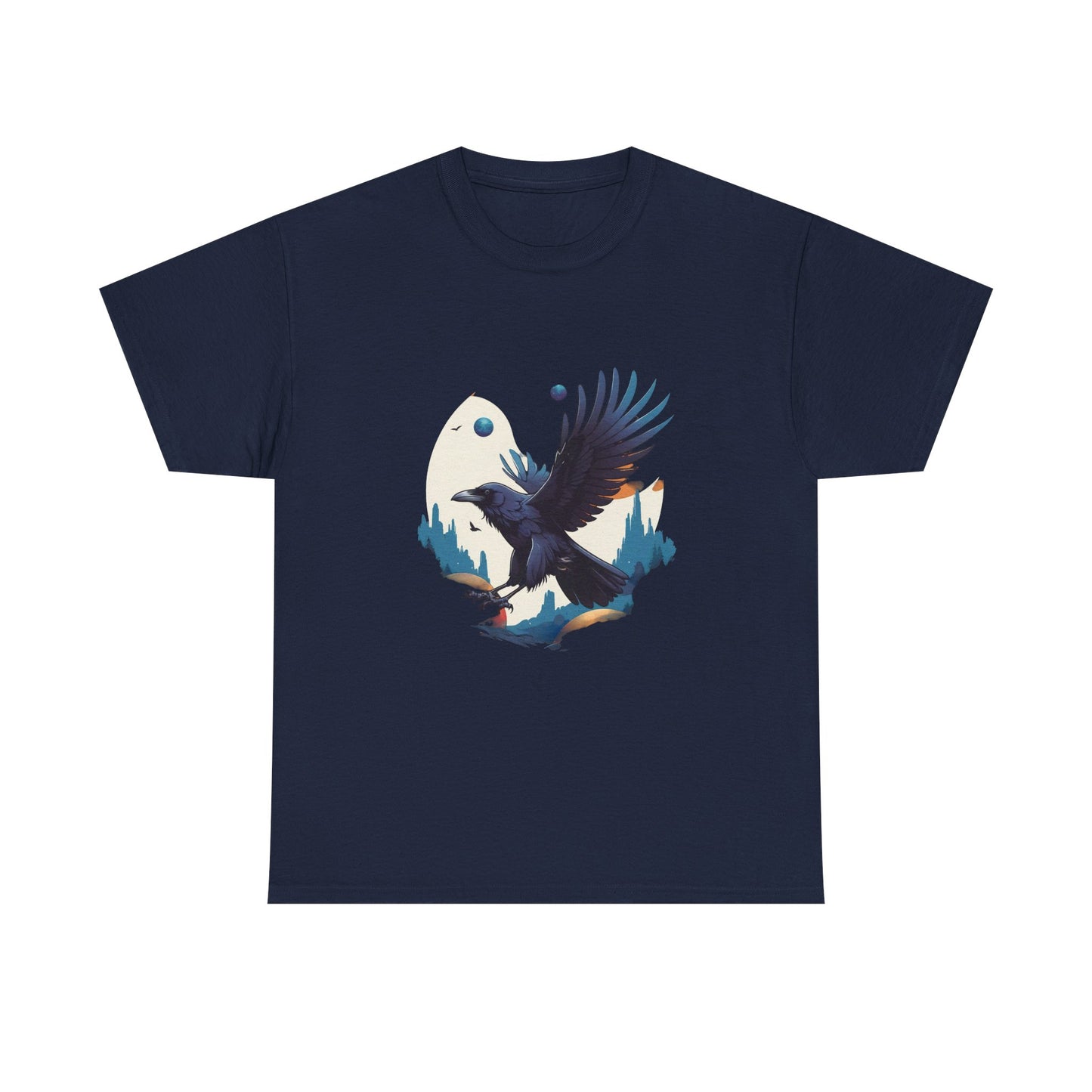 Raven Unisex Tee - Flying between Worlds Design