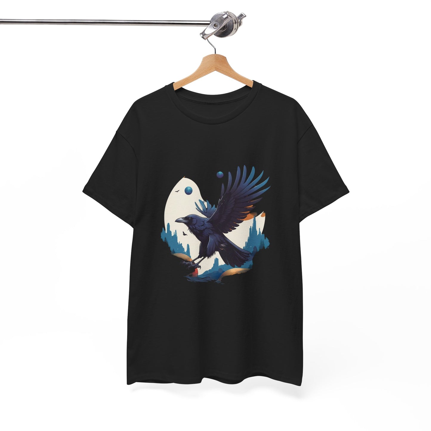 Raven Unisex Tee - Flying between Worlds Design
