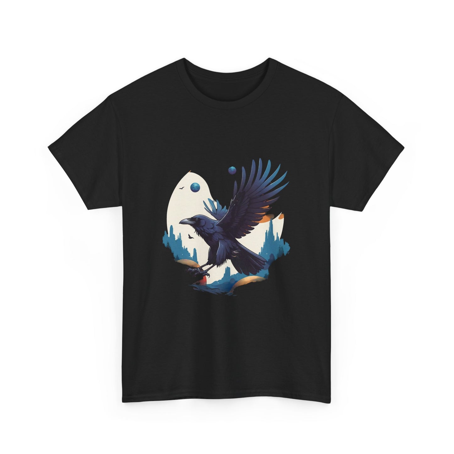 Raven Unisex Tee - Flying between Worlds Design