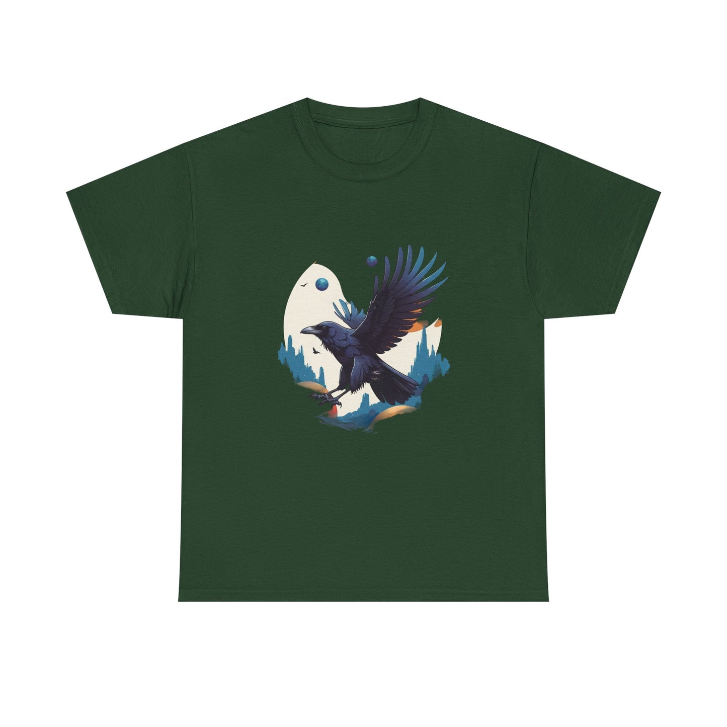 Raven Unisex Tee - Flying between Worlds Design