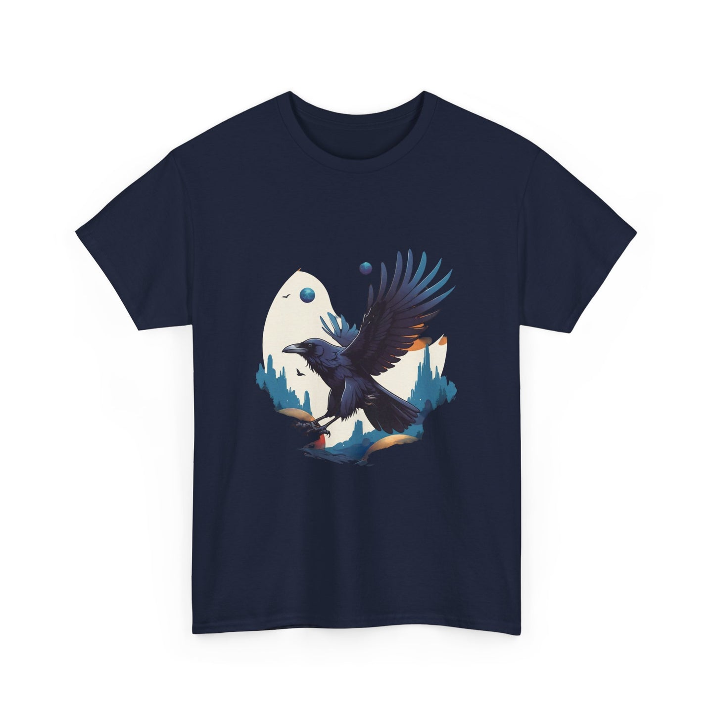 Raven Unisex Tee - Flying between Worlds Design