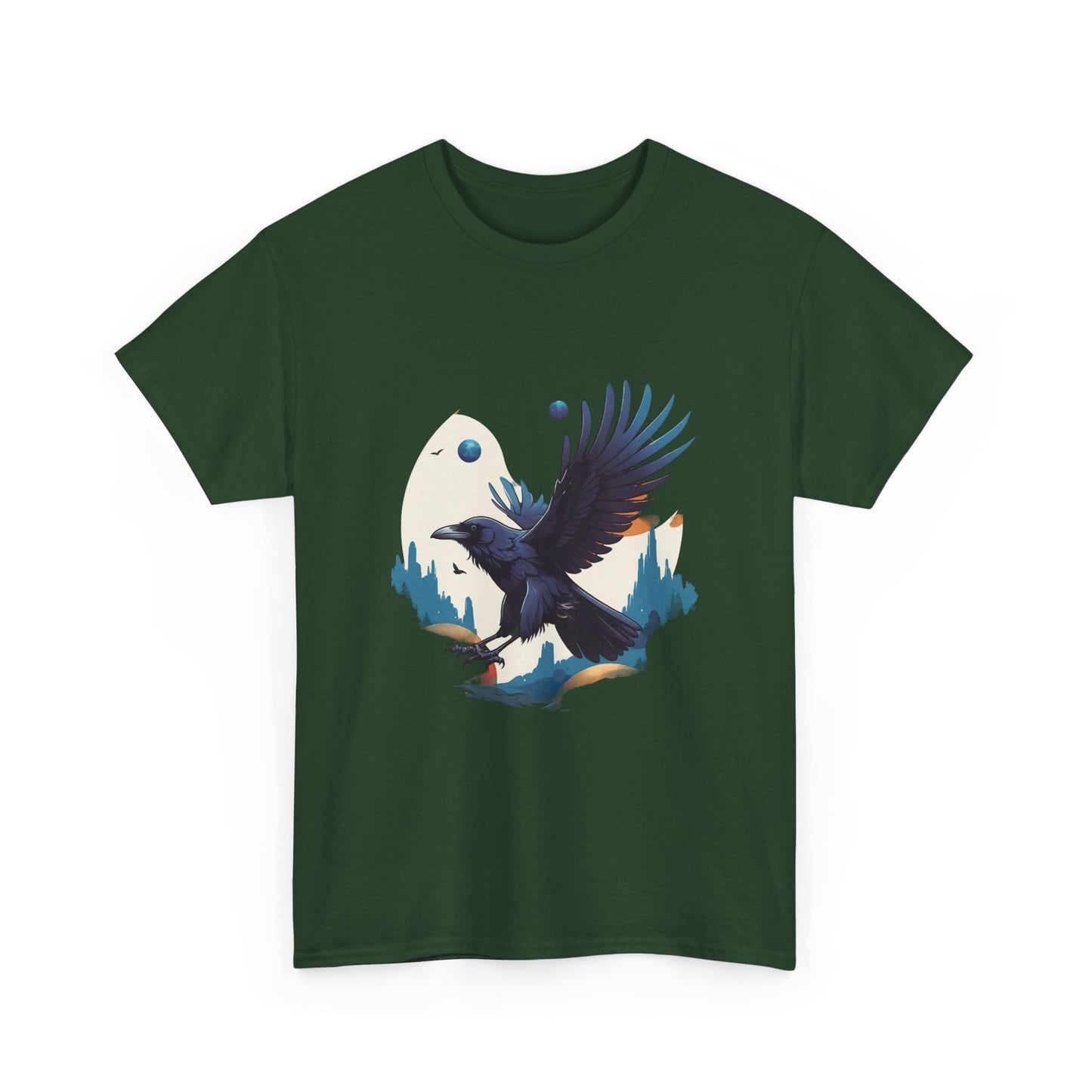 Raven Unisex Tee - Flying between Worlds Design